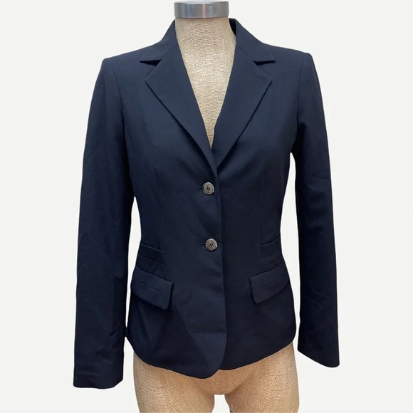 CALVIN Klein Navy 2-Button Blazer Jacket 2 - Picture 1 of 7